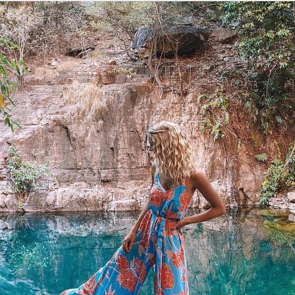 MISTER ZIMI St Tropez Ivy Floral Wide Leg Jumpsuit - Picture 5 of 16